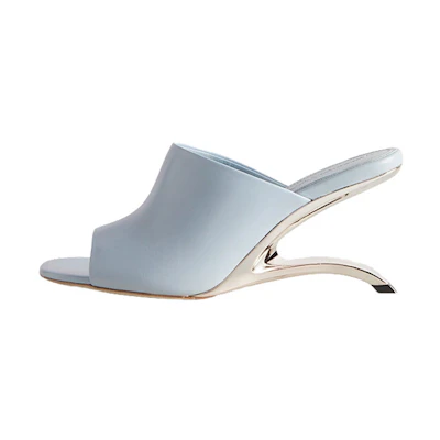 (W) Alexander McQueen Arc 'Spring Blue Mule'