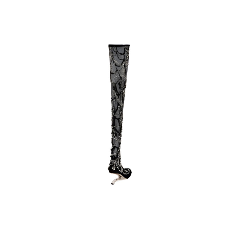 Lookbook (W) Alexander McQueen Arc Boot ''Schwarze Stickerei'' 700314W4TN11081