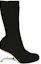Order (W) Alexander McQueen Arc Knit Stiefel ''Schwarz'' 700309W4TP11081
