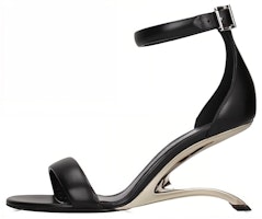 (Women) Alexander McQueen Arc Leather Sandals 'Black' 700080WIC711081 (Women) Alexander McQueen Arc Leather Sandals 'Black' 700080WIC711081