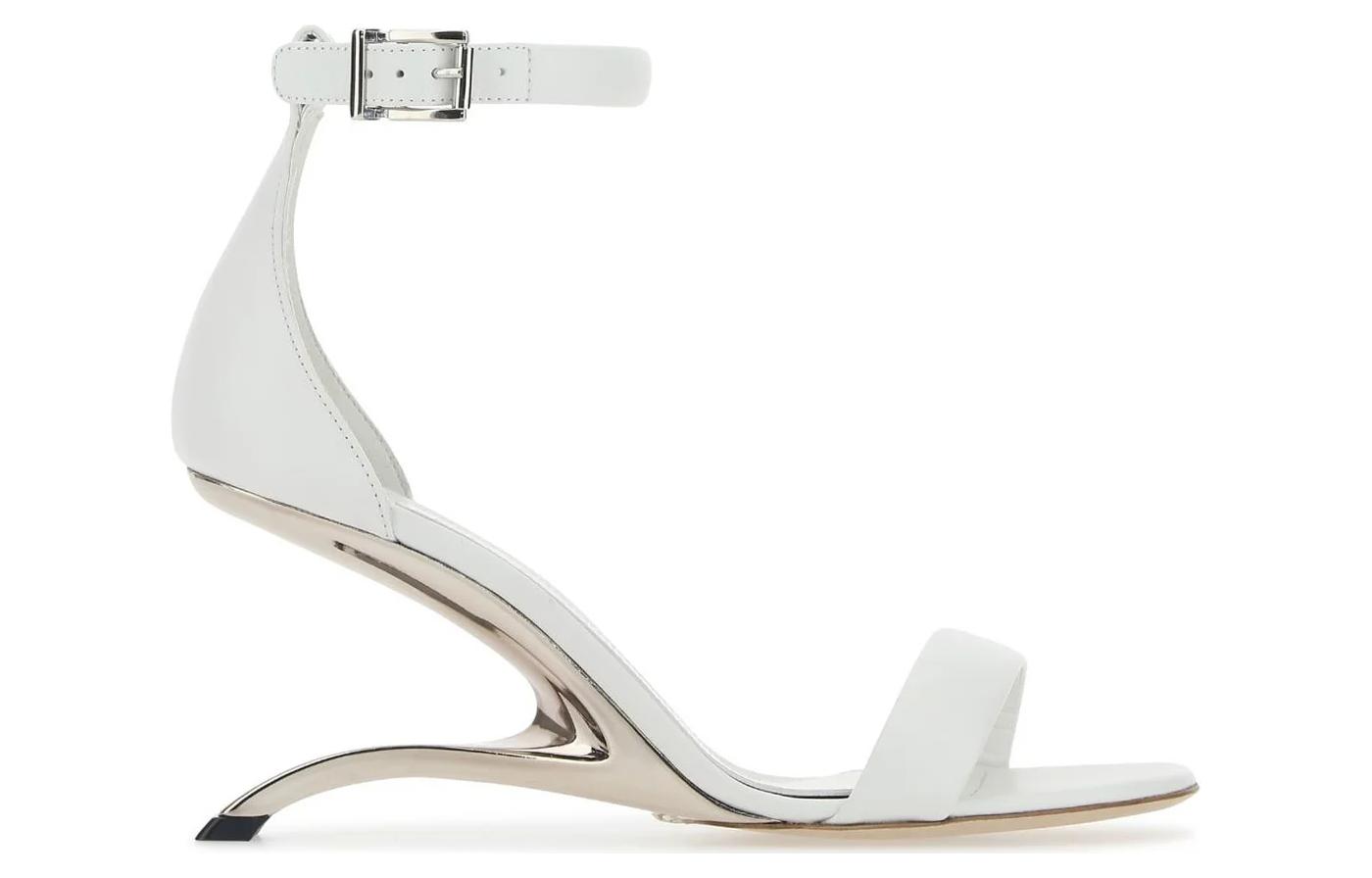 (W) Alexander McQueen Arc High Heel Sandals Ivory 'White' 圖 2