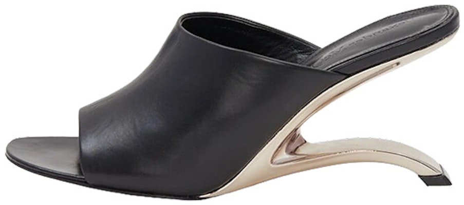 (Women) Alexander McQueen Arc Slip-On Mules 'Black Leather' 734996WIC711081 Buy (Women) Alexander McQueen Arc Slip-On Mules 'Black Leather' 734996WIC711081
