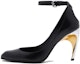 Buy (W) Alexander McQueen Armadillo 95 Pam Angkat Tali Kaki Kulit 'Hitam' 780679WIEX21399