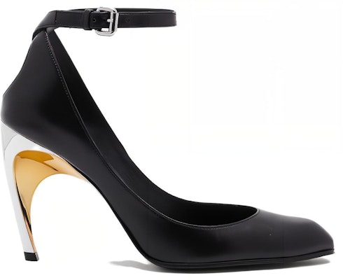 (Women) Alexander McQueen Armadillo 95 Leather Ankle Strap Pumps 'Black' 780679WIEX21399 Order (Women) Alexander McQueen Armadillo 95 Leather Ankle Strap Pumps 'Black' 780679WIEX21399
