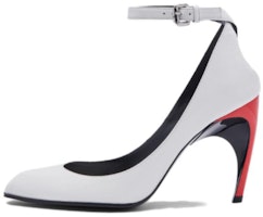 (Women) Alexander McQueen Armadillo Ankle Strap Heels 'Black Silver Red' 780679WIEX48740 (Women) Alexander McQueen Armadillo Ankle Strap Heels 'Black Silver Red' 780679WIEX48740