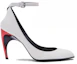Order (Women) Alexander McQueen Armadillo Ankle Strap Heels 'Black Silver Red' 780679WIEX48740