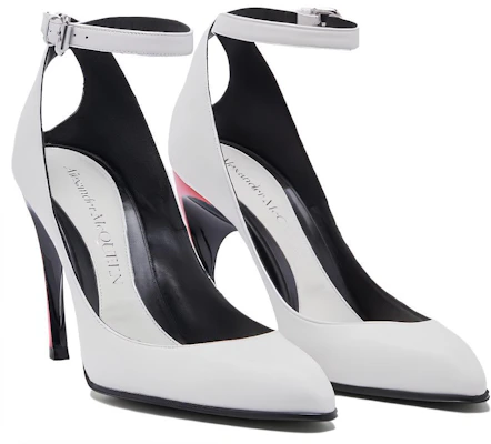(Women) Alexander McQueen Armadillo Ankle Strap Heels 'Black Silver Red' 780679WIEX48740 Lookbook (Women) Alexander McQueen Armadillo Ankle Strap Heels 'Black Silver Red' 780679WIEX48740
