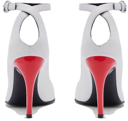(Women) Alexander McQueen Armadillo Ankle Strap Heels 'Black Silver Red' 780679WIEX48740 Shop (Women) Alexander McQueen Armadillo Ankle Strap Heels 'Black Silver Red' 780679WIEX48740