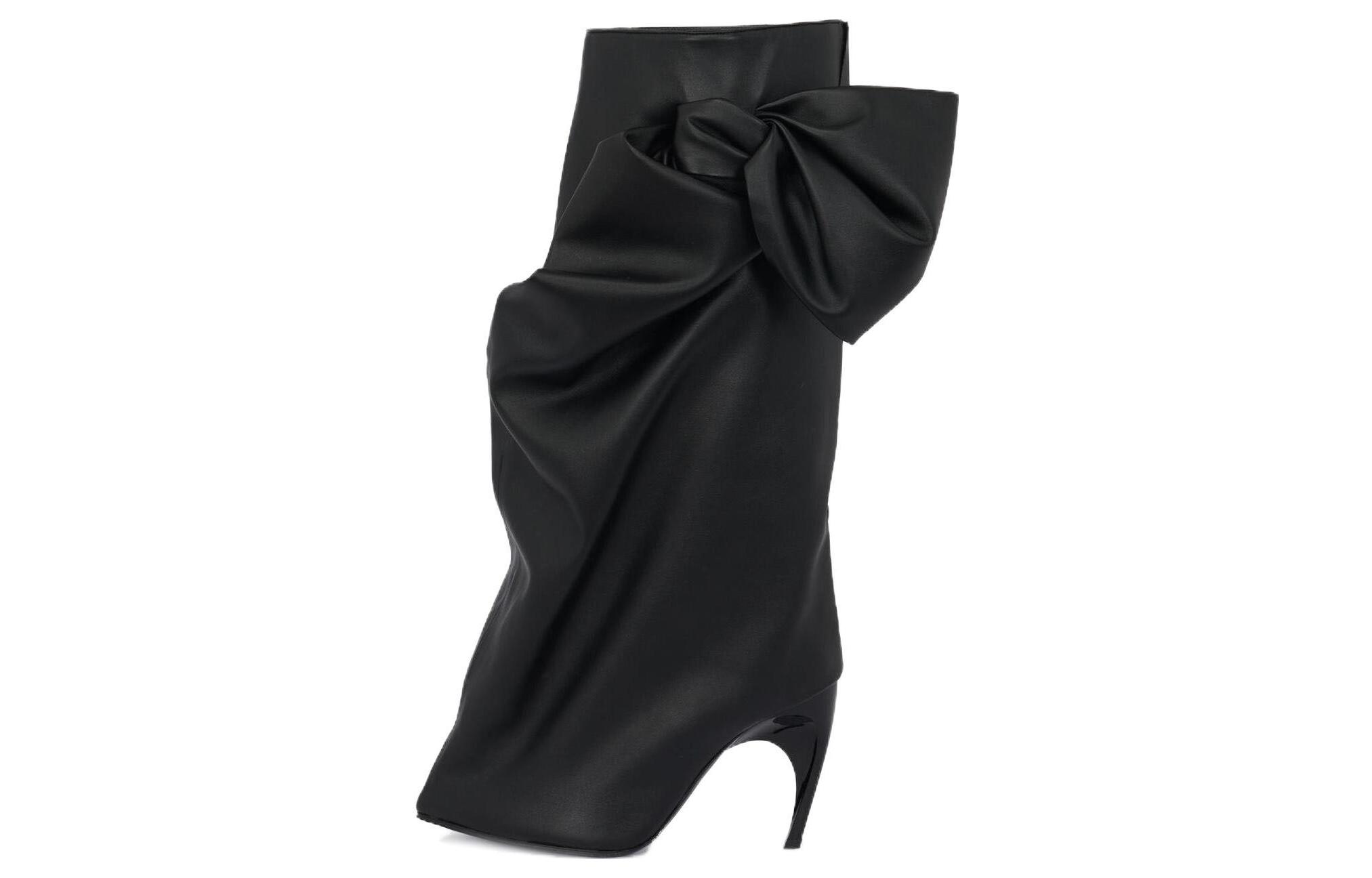 (Women) Alexander McQueen Armadillo Bow Boots 'Black' 780669W4XQ11000