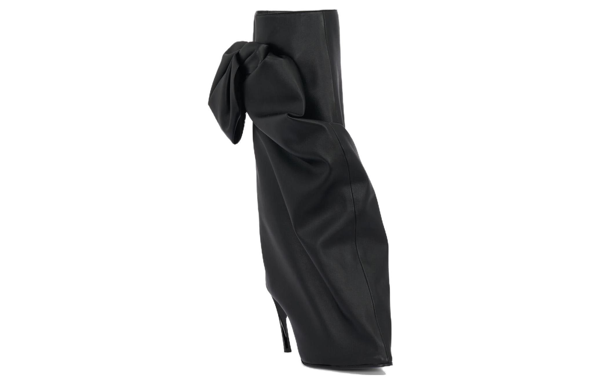 Lookbook (Women) Alexander McQueen Armadillo Bow Boots 'Black' 780669W4XQ11000