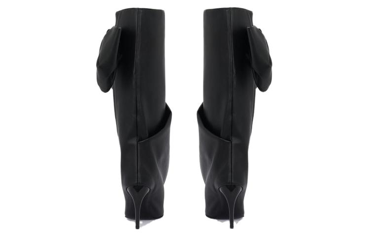 Purchase (Women) Alexander McQueen Armadillo Bow Boots 'Black' 780669W4XQ11000
