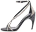 Buy (Women) Alexander McQueen Armadillo Crossed Sandals 'Black Silver' 780693W4X271064