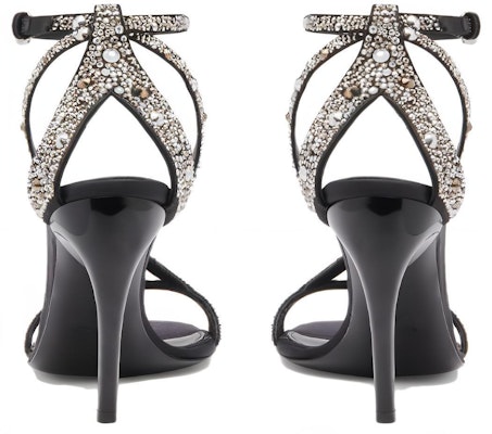 (Women) Alexander McQueen Armadillo Crossed Sandals 'Black Silver' 780693W4X271064 Shop (Women) Alexander McQueen Armadillo Crossed Sandals 'Black Silver' 780693W4X271064