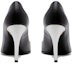 Shop (W) Alexander McQueen Armadillo Tumit Tinggi Kulit 'Hitam Perak' 780683WIEX21399