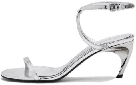 (Women) Alexander McQueen Armadillo Metallic Faux-Leather Sandals 'Silver' 781354W4WG18100 Buy (Women) Alexander McQueen Armadillo Metallic Faux-Leather Sandals 'Silver' 781354W4WG18100