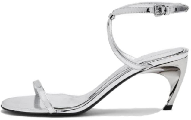 (Women) Alexander McQueen Armadillo Metallic Faux-Leather Sandals 'Silver' 781354W4WG18100 Buy (Women) Alexander McQueen Armadillo Metallic Faux-Leather Sandals 'Silver' 781354W4WG18100