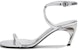 (W) Sandal Alexander McQueen Armadillo Kulit Tiruan Logam 'Perak' 781354W4WG18100