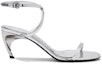 Order (W) Sandal Alexander McQueen Armadillo Kulit Tiruan Logam 'Perak' 781354W4WG18100