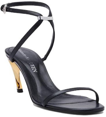 (Women) Alexander McQueen Armadillo Metallic Faux-leather Sandals 'Black' 781353WIEX51399 Lookbook (Women) Alexander McQueen Armadillo Metallic Faux-leather Sandals 'Black' 781353WIEX51399