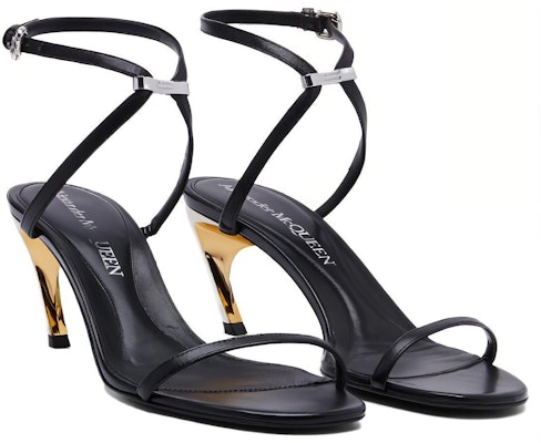 (Women) Alexander McQueen Armadillo Metallic Faux-leather Sandals 'Black' 781353WIEX51399 Shop (Women) Alexander McQueen Armadillo Metallic Faux-leather Sandals 'Black' 781353WIEX51399