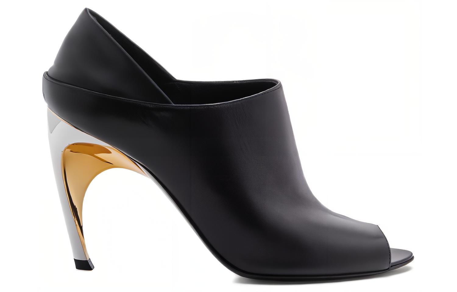 Order (W) Alexander McQueen Armadillo Mules 'Hitam Perak' 780699WIEA91399