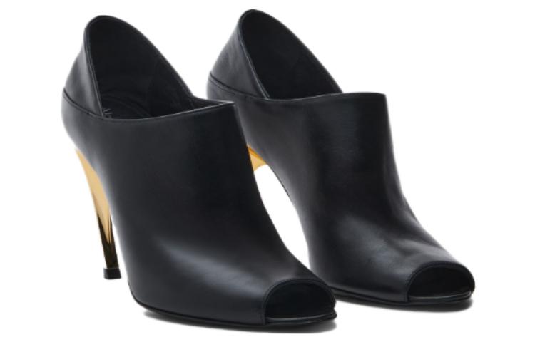 Lookbook (Women) Alexander McQueen Armadillo Mules 'Black Silver' 780699WIEA91399