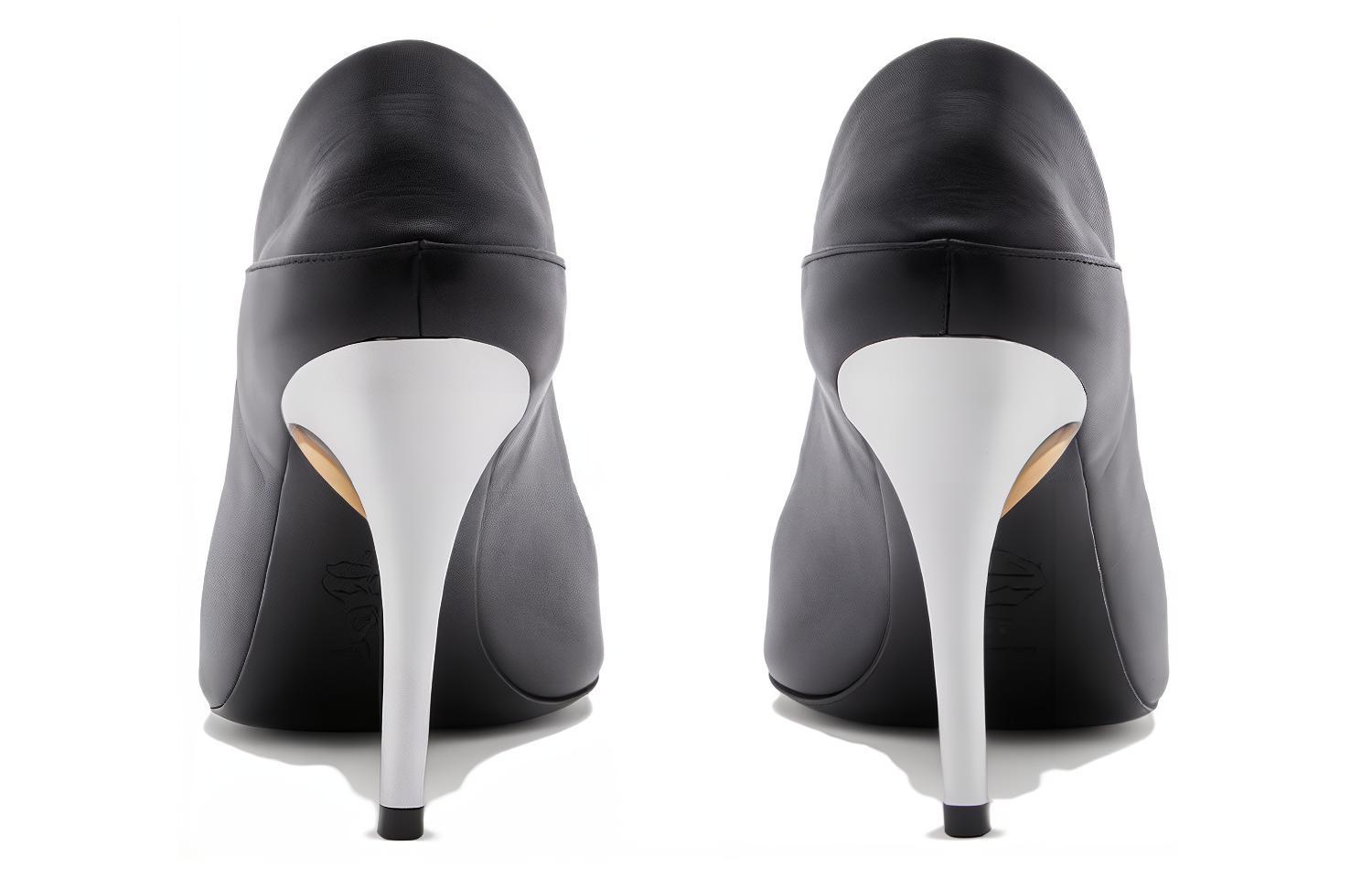 Shop (Women) Alexander McQueen Armadillo Mules 'Black Silver' 780699WIEA91399