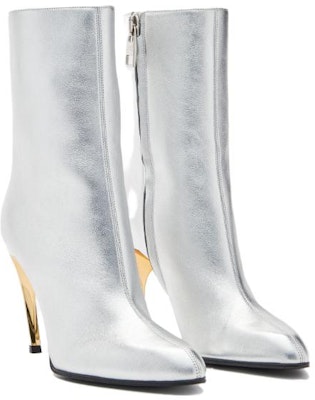 (Women) Alexander McQueen Armadillo Side-zipped Ankle Boots 'Silver' 780677WIF218369 Lookbook (Women) Alexander McQueen Armadillo Side-zipped Ankle Boots 'Silver' 780677WIF218369