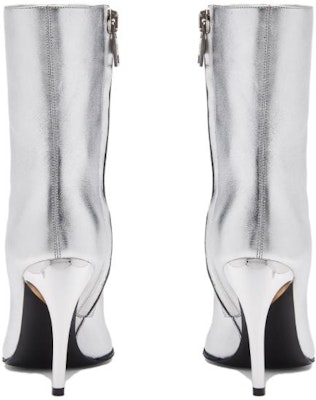 (Women) Alexander McQueen Armadillo Side-zipped Ankle Boots 'Silver' 780677WIF218369 Purchase (Women) Alexander McQueen Armadillo Side-zipped Ankle Boots 'Silver' 780677WIF218369