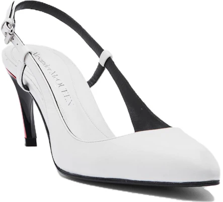 (Women) Alexander McQueen Armadillo Slingback Pump 'Ivory Lust Red' 780690WIEX48740 Lookbook (Women) Alexander McQueen Armadillo Slingback Pump 'Ivory Lust Red' 780690WIEX48740