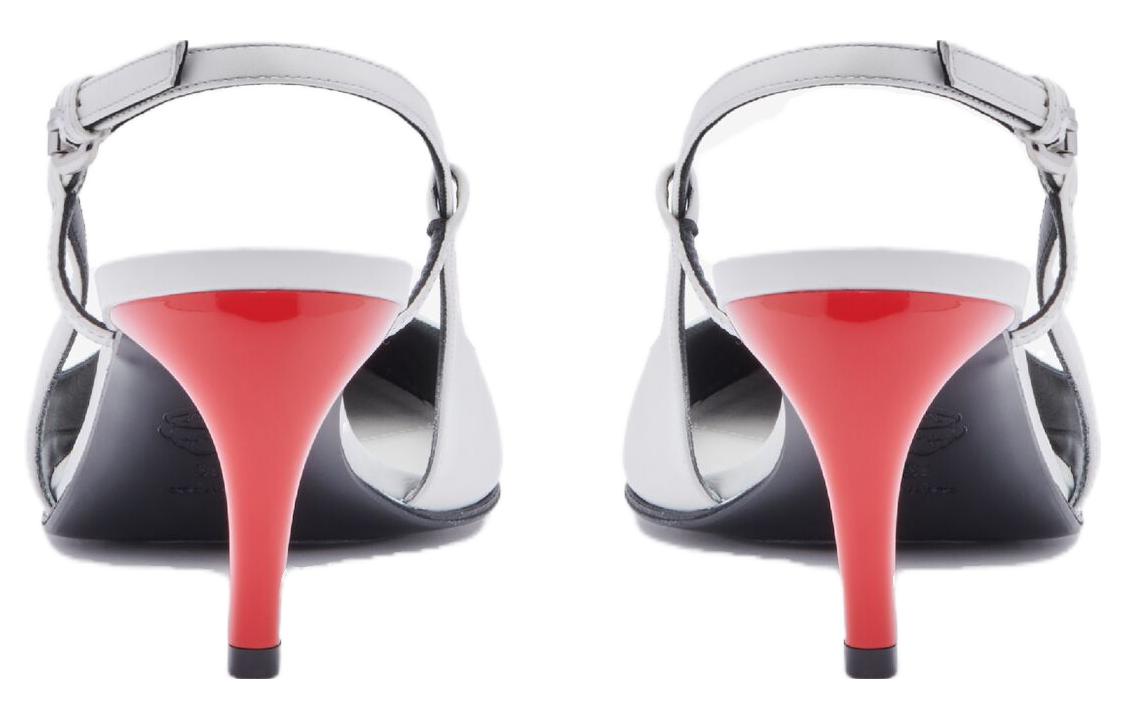 Shop Alexander McQueen亞歷山大麥昆 皮革 舒適百搭 細跟 高跟鞋 6.5cm 女款 白色