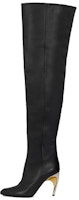 (Women) Alexander McQueen Armadillo Thigh-high Boots 'Black Silver' 780672WIEG21399 (Women) Alexander McQueen Armadillo Thigh-high Boots 'Black Silver' 780672WIEG21399