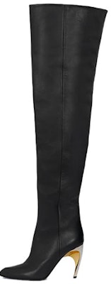 (Women) Alexander McQueen Armadillo Thigh-high Boots 'Black Silver' 780672WIEG21399 Buy (Women) Alexander McQueen Armadillo Thigh-high Boots 'Black Silver' 780672WIEG21399