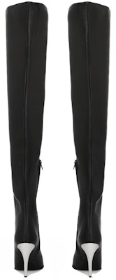 (Women) Alexander McQueen Armadillo Thigh-high Boots 'Black Silver' 780672WIEG21399 Shop (Women) Alexander McQueen Armadillo Thigh-high Boots 'Black Silver' 780672WIEG21399