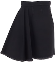 (Women) Alexander McQueen Asymmetrical Raw Hem Solid Color Casual Long Skirt Women 720056QMAB51000 (Women) Alexander McQueen Asymmetrical Raw Hem Solid Color Casual Long Skirt Women 720056QMAB51000