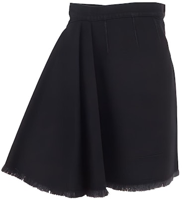 (Women) Alexander McQueen Asymmetrical Raw Hem Solid Color Casual Long Skirt Women 720056QMAB51000 Buy (Women) Alexander McQueen Asymmetrical Raw Hem Solid Color Casual Long Skirt Women 720056QMAB51000