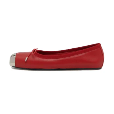 (W) Alexander McQueen Ballerina Shoes 'Red'