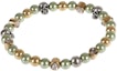 Buy (Women) Alexander McQueen Beaded Skull Metal Bracelet Green Women. 734769I170C3800