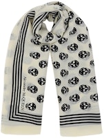 (Women) Alexander McQueen Black Fashion Versatile Knit Scarf 5909343222Q9260 (Women) Alexander McQueen Black Fashion Versatile Knit Scarf 5909343222Q9260