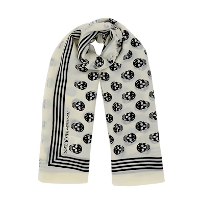 (Women) Alexander McQueen Black Fashion Versatile Knit Scarf 5909343222Q9260