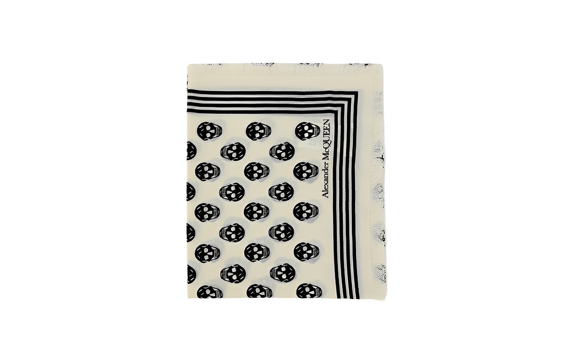 Lookbook (W) Alexander McQueen Selendang Rajut Hitam Fesyen Serbaguna 5909343222Q9260