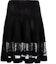 Buy (W) 알렉산더 맥퀸 블랙 시어 패널 플레어 캐주얼 스커트. 650326-Q1AS3-1000