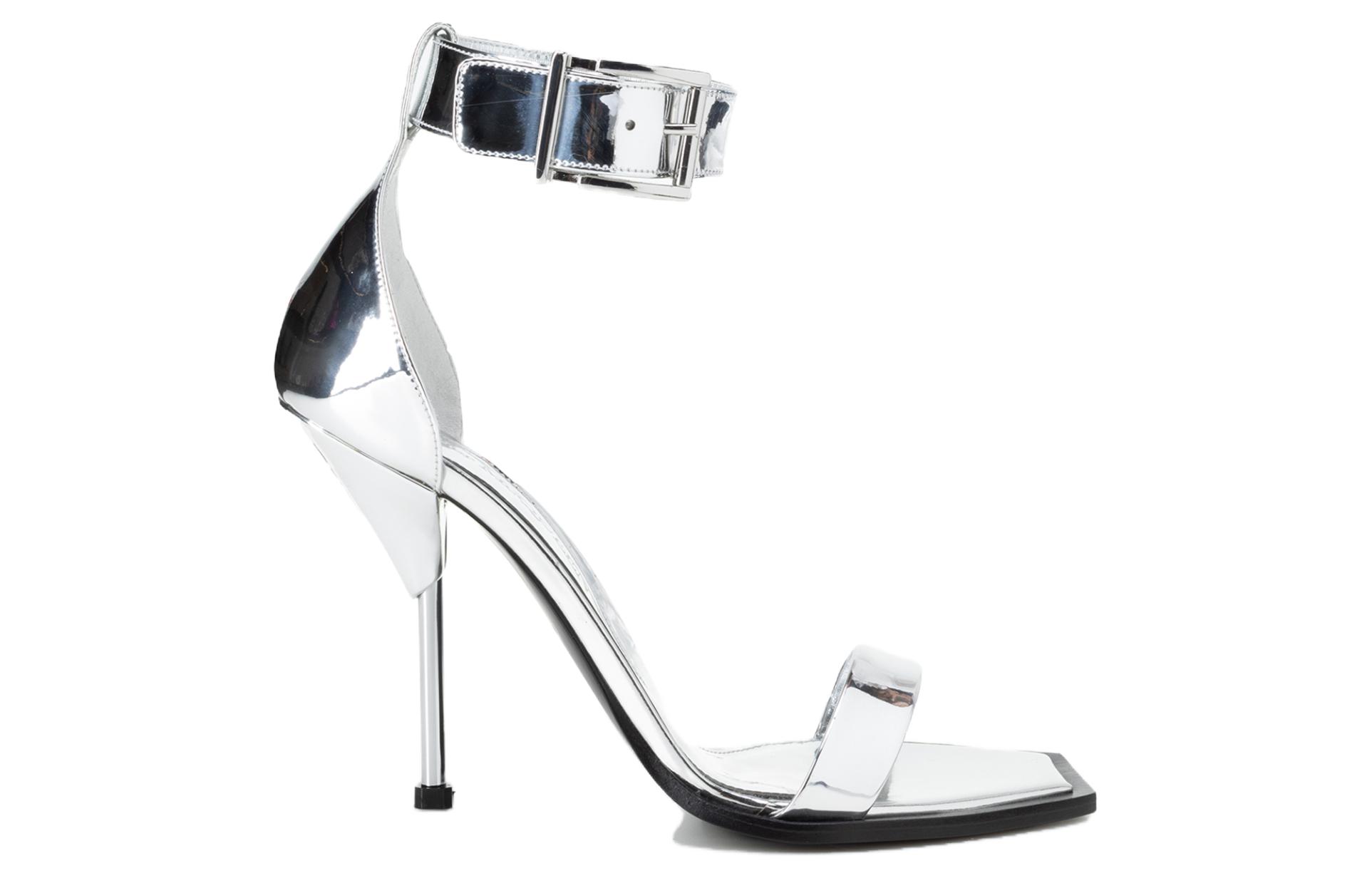 Order (W) Alexander McQueen Block Heel Gesper Slide 'Perak' 734993W4WG18100