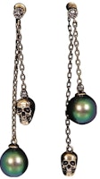 (Women) Alexander McQueen Brass Skull Earrings Clip-On for Women. 651156I170A3580 (Women) Alexander McQueen Brass Skull Earrings Clip-On for Women. 651156I170A3580