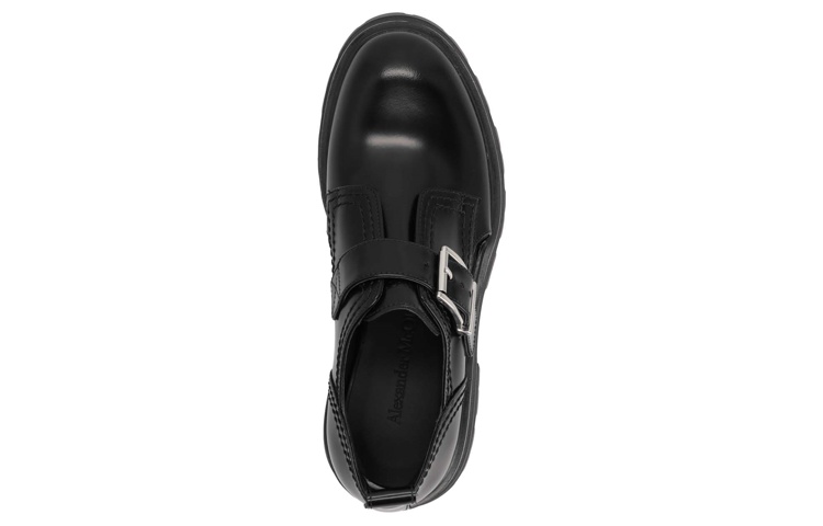 (W) Alexander McQueen Buckle-Detailed Loafers 'Black' 圖 3