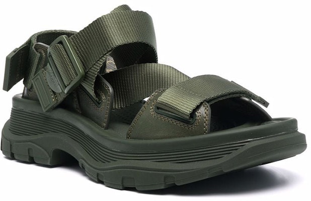 (W) Alexander McQueen Sandalia Deslizante 'Buckle Verde de Moda' 667285W4R513230 Order (W) Alexander McQueen Sandalia Deslizante 'Buckle Verde de Moda' 667285W4R513230
