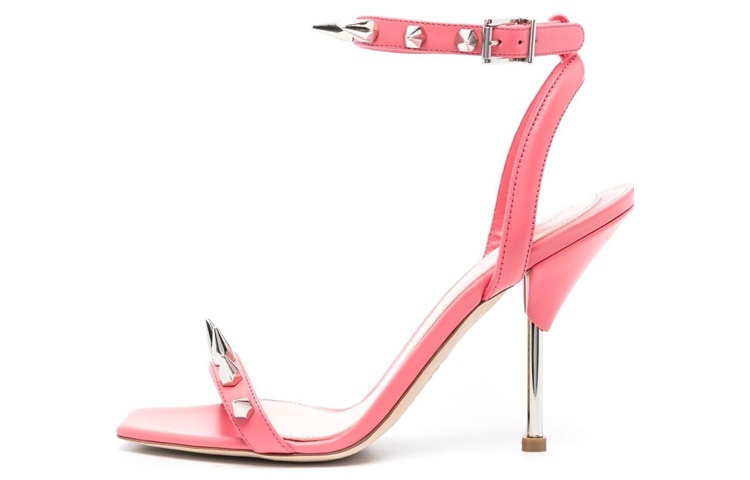 (Women) Alexander McQueen Buckle Fashion Sandals 'Pink Calfskin' 658240WHWQ16279