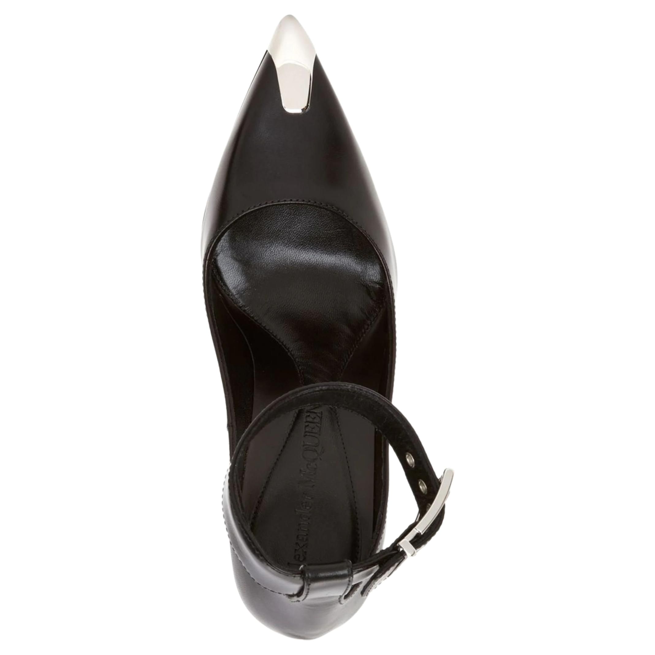 Shop (W) Alexander McQueen Pump 'Punk Cuero Negro' 709994WHSWD1081