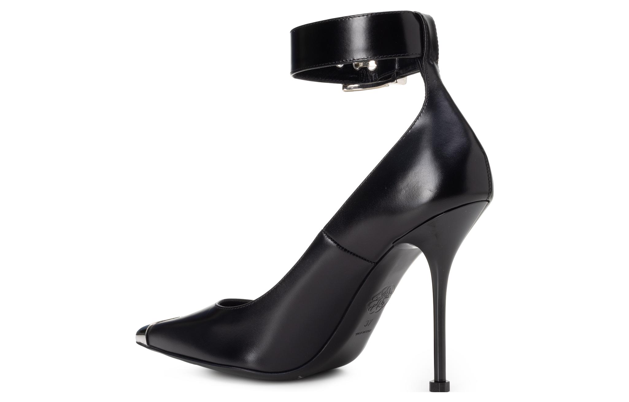 Purchase (W) Alexander McQueen Pump 'Punk Cuero Negro' 709994WHSWD1081