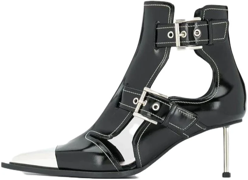 women-alexander-mc-queen-buckle-pointed-toe-ankle-boot-patent-black-571300-whv-7-c1090
